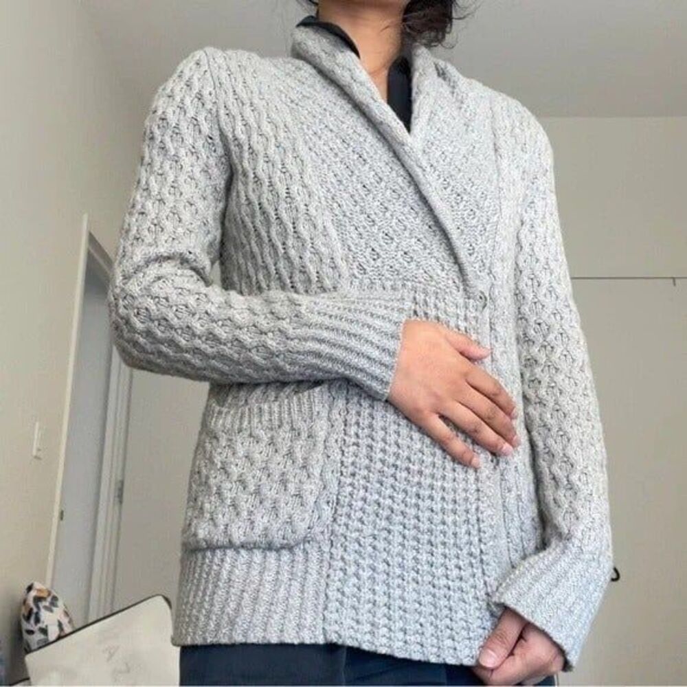 Madewell Double Breasted Cardigan Grey Knit Sweater Womens Size [Size]‎